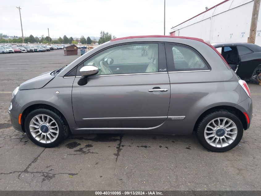 2013 Fiat 500C Lounge VIN: 3C3CFFER2DT738448 Lot: 40310095