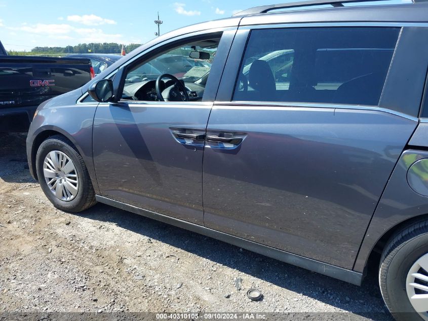 2016 Honda Odyssey Lx VIN: 5FNRL5H2XGB121809 Lot: 40310105