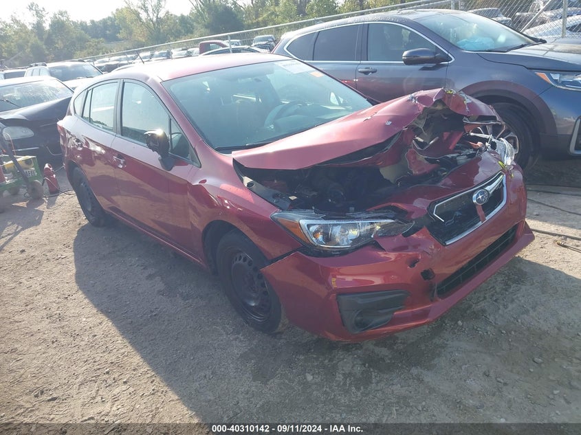 2018 SUBARU IMPREZA VIN: 4S3GTAA67J3736125