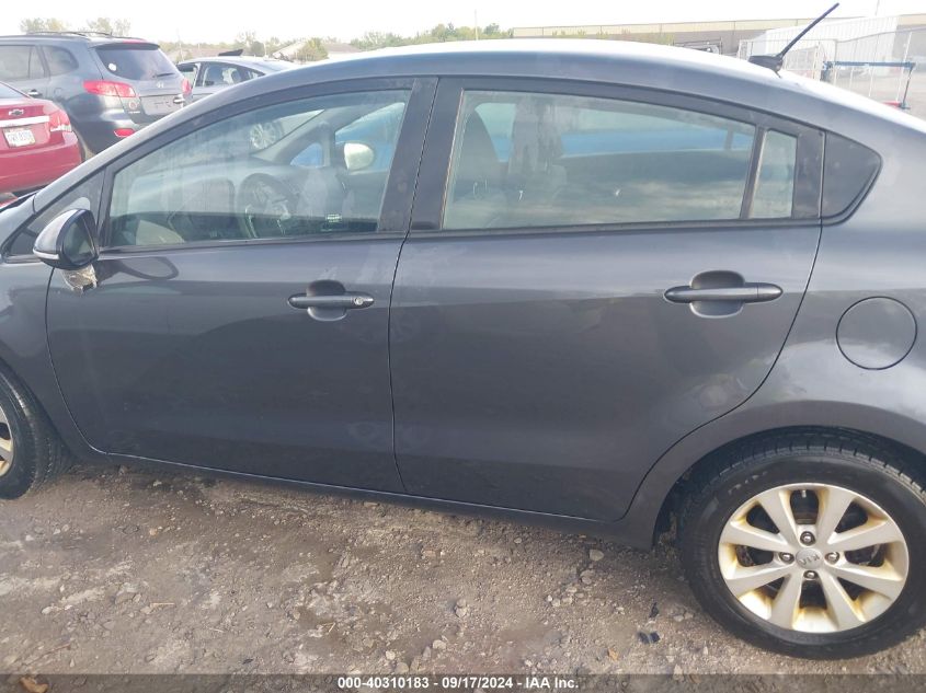 2013 Kia Rio Ex VIN: KNADN4A3XD6130998 Lot: 40310183