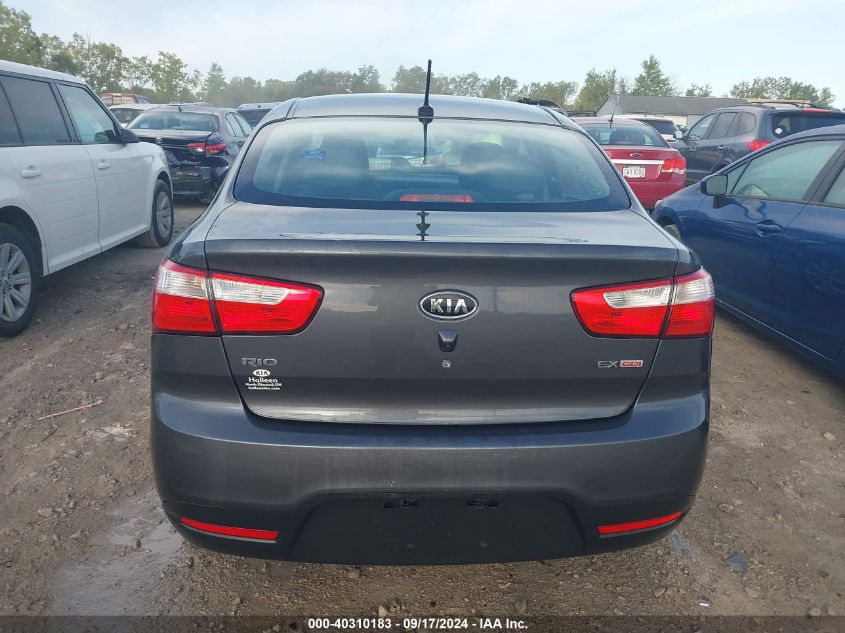 2013 Kia Rio Ex VIN: KNADN4A3XD6130998 Lot: 40310183