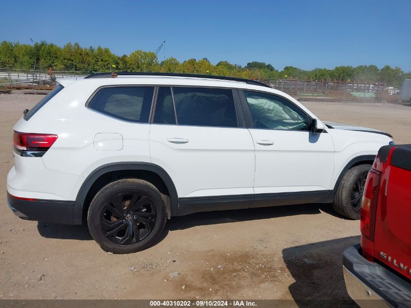 1V2HR2CA0NC511026 2022 Volkswagen Atlas 3.6L V6 Se W/Technology