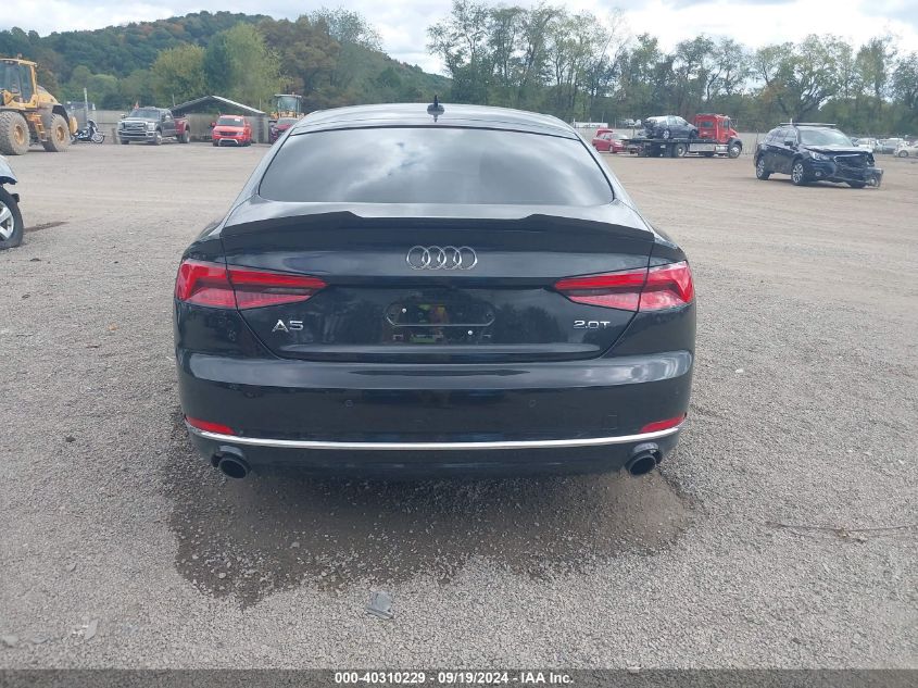 2018 Audi A5 2.0T Premium VIN: WAUBNCF55JA005590 Lot: 40310229