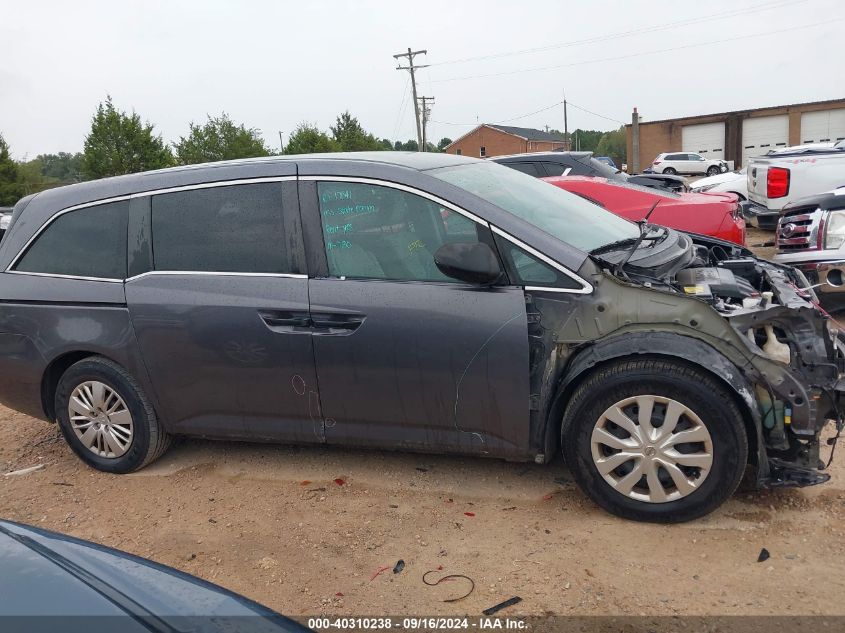 2016 Honda Odyssey Lx VIN: 5FNRL5H26GB068204 Lot: 40310238