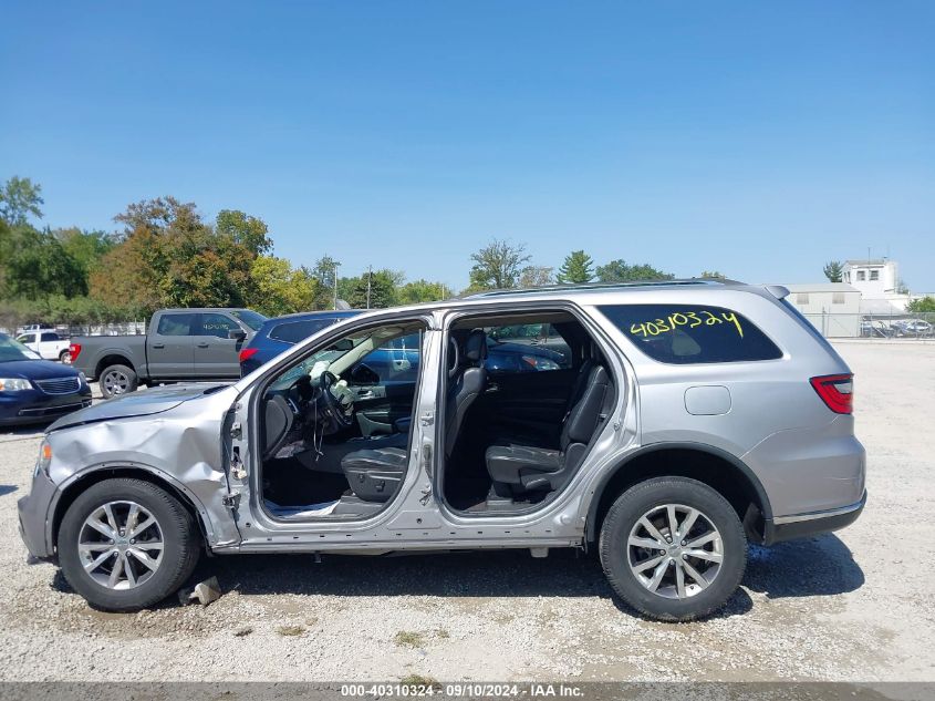 2016 Dodge Durango Limited VIN: 1C4RDJDG9GC437576 Lot: 40310324