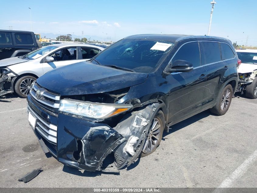 2017 TOYOTA HIGHLANDER XLE - 5TDKZRFHXHS510140