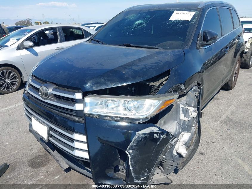 2017 Toyota Highlander Xle VIN: 5TDKZRFHXHS510140 Lot: 40310359