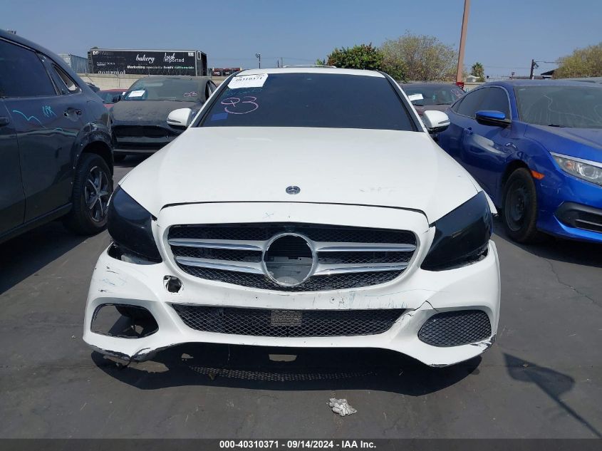 2018 Mercedes-Benz C 300 VIN: 55SWF4JBXJU262089 Lot: 40310371