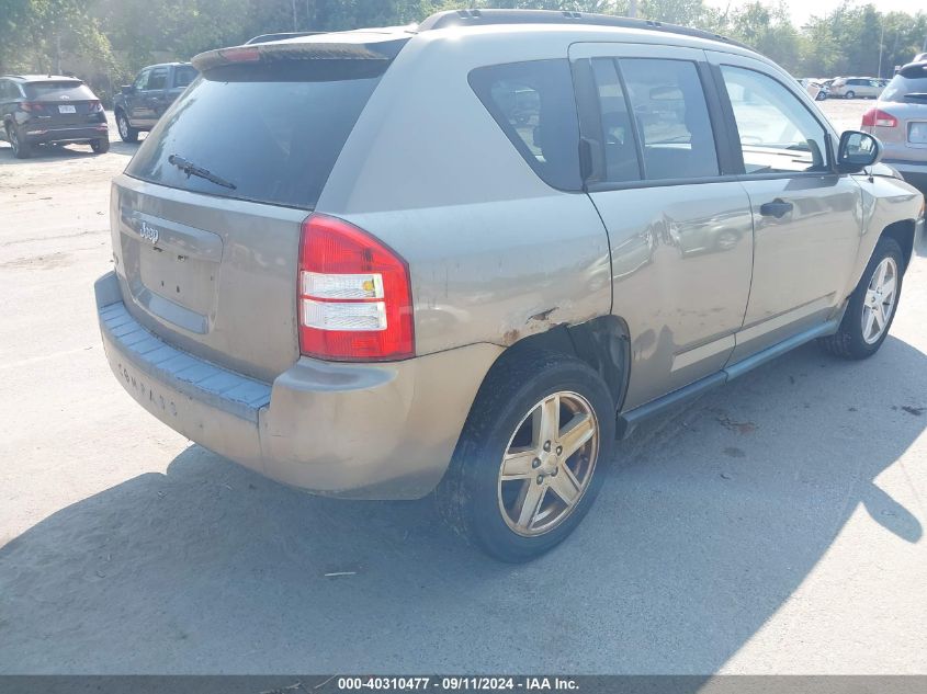 2007 Jeep Compass VIN: 1J8FF47W27D389990 Lot: 40310477