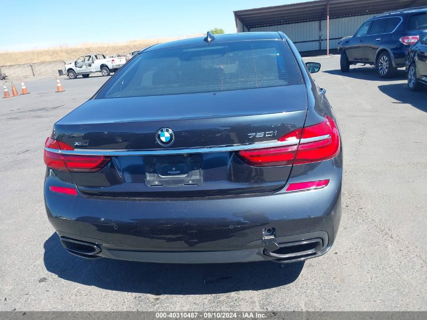 2018 BMW 750I xDrive VIN: WBA7F2C52JG423796 Lot: 40310487