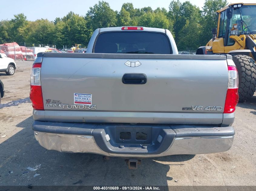 2006 Toyota Tundra Double Cab Sr5 VIN: 5TBDT44106S503576 Lot: 40310689