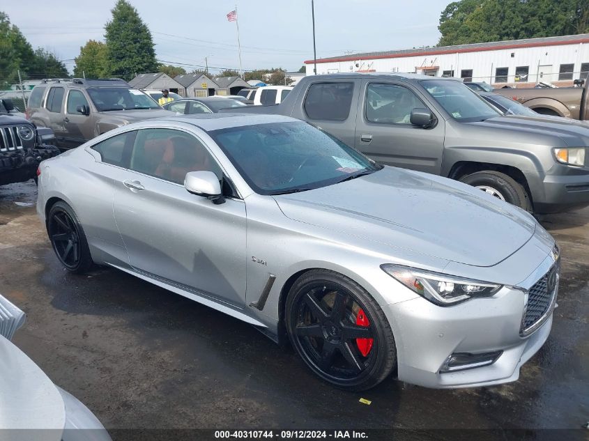 2017 Infiniti Q60 3.0T Red Sport 400 VIN: JN1FV7EK4HM610067 Lot: 40310744