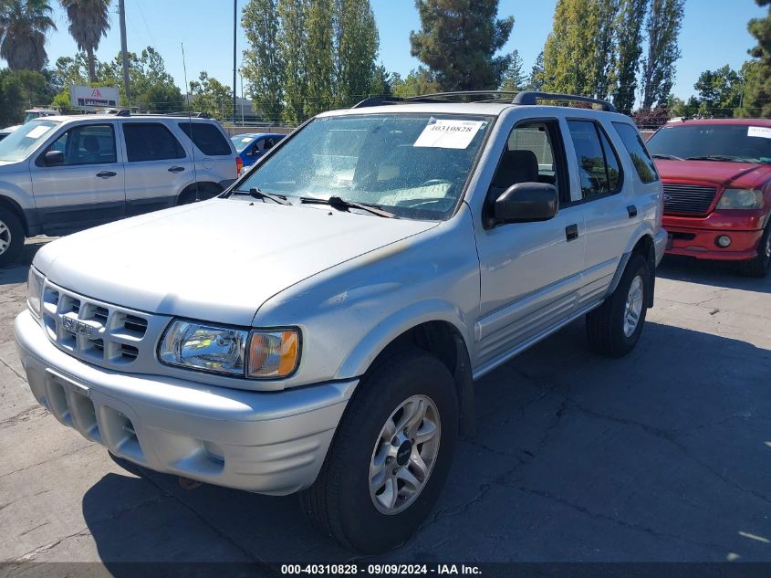 2002 Isuzu Rodeo Ls 3.2L V6/Lse 3.2L V6/S 3.2L V6 VIN: 4S2CK58W024304698 Lot: 40310828