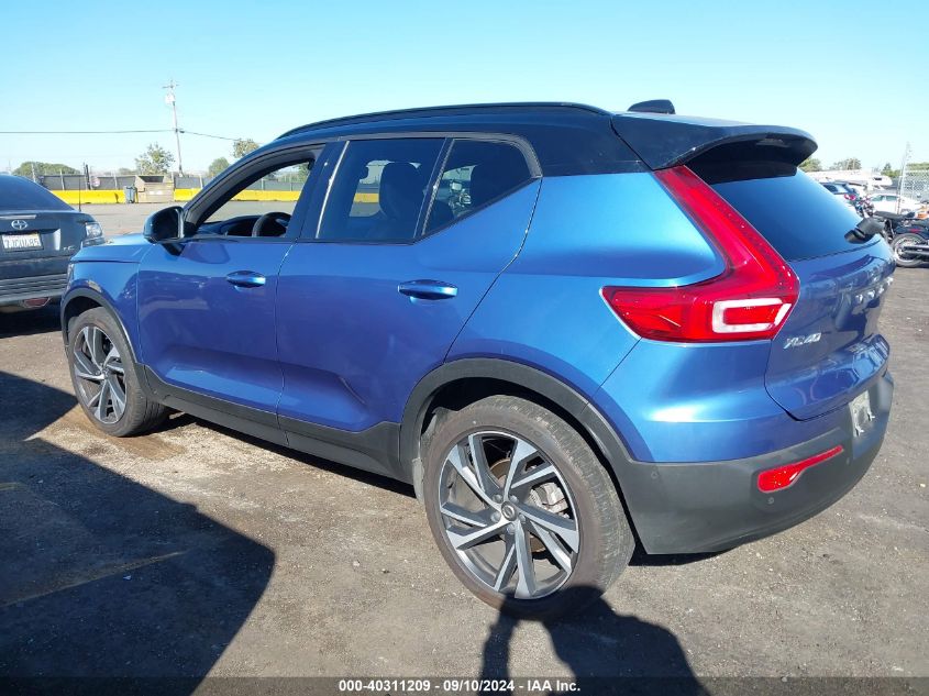 2021 Volvo Xc40 T5 R-Design VIN: YV4162UM5M2460256 Lot: 40311209