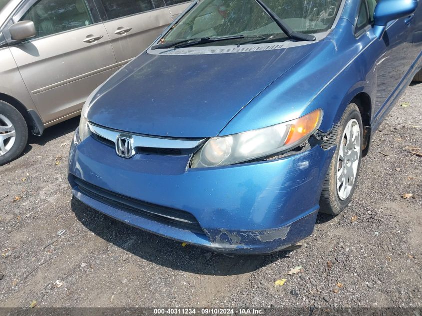 2008 Honda Civic Lx VIN: 2HGFA16548H534207 Lot: 40311234