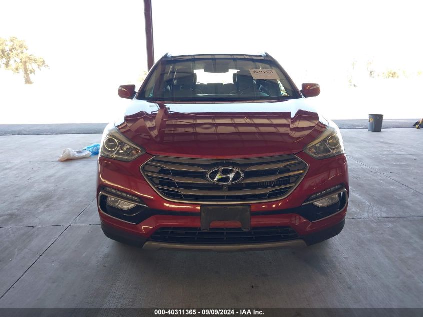 2017 Hyundai Santa Fe Sport 2.0T Ultimate VIN: 5XYZW4LA6HG473134 Lot: 40311365