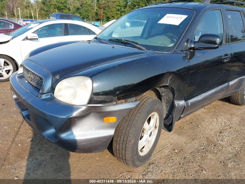 2002 Hyundai Santa Fe Gl VIN: KM8SB12B02U301320 Lot: 40311439