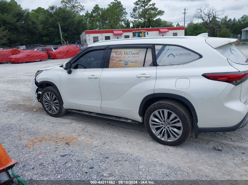 2021 Toyota Highlander Platinum VIN: 5TDFZRBH3MS072756 Lot: 40311462