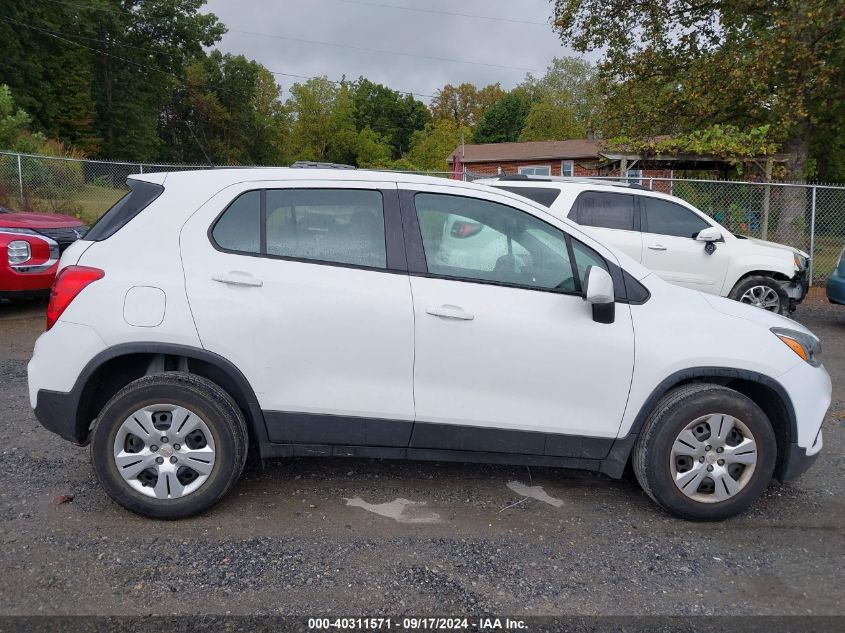 2018 Chevrolet Trax Ls VIN: 3GNCJKSB9JL229941 Lot: 40311571