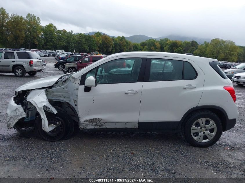 2018 Chevrolet Trax Ls VIN: 3GNCJKSB9JL229941 Lot: 40311571