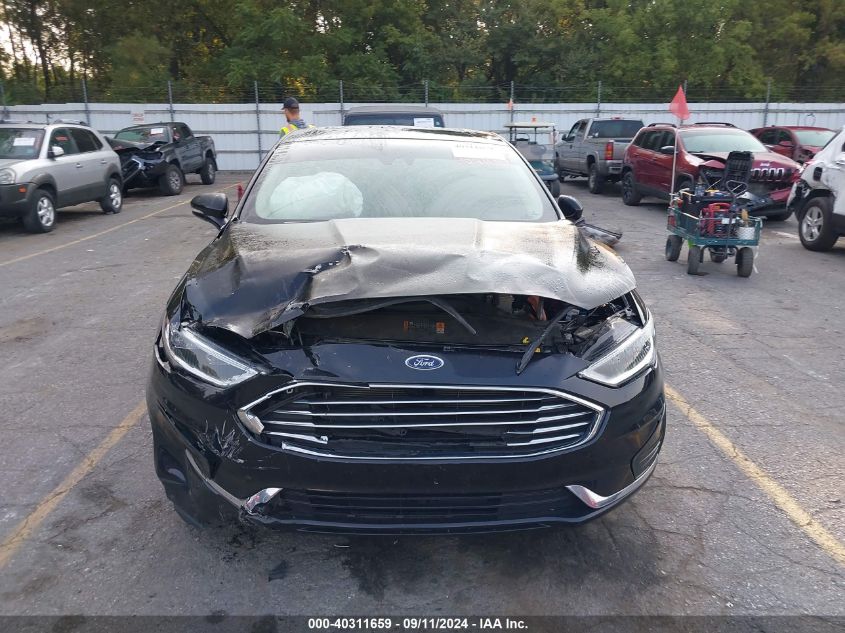 2019 Ford Fusion Sel VIN: 3FA6P0MU7KR131986 Lot: 40311659