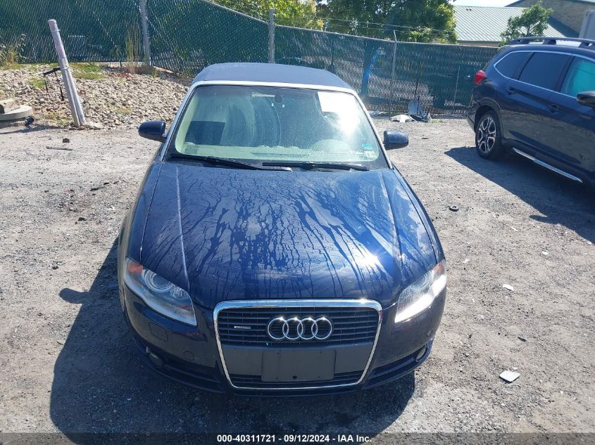 2008 Audi A4 2.0T VIN: WAUDF48H08K008940 Lot: 40311721