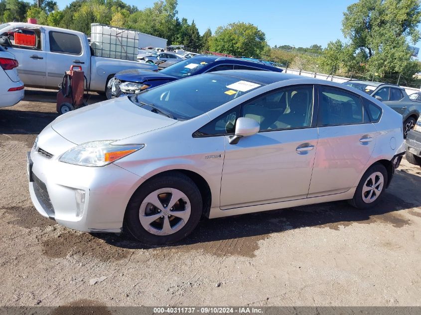 2014 Toyota Prius VIN: JTDKN3DU0E1785629 Lot: 40311737