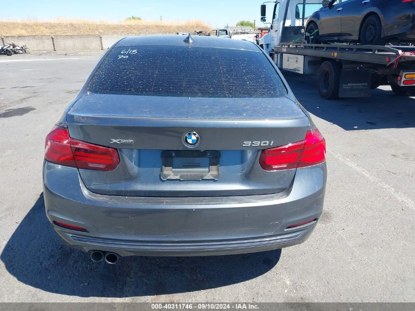 2018 BMW 330I xDrive VIN: WBA8D9G54JNU67582 Lot: 40311746