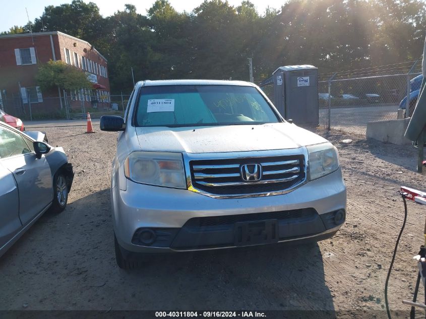 2012 Honda Pilot Lx VIN: 5FNYF4H27CB016426 Lot: 40311804