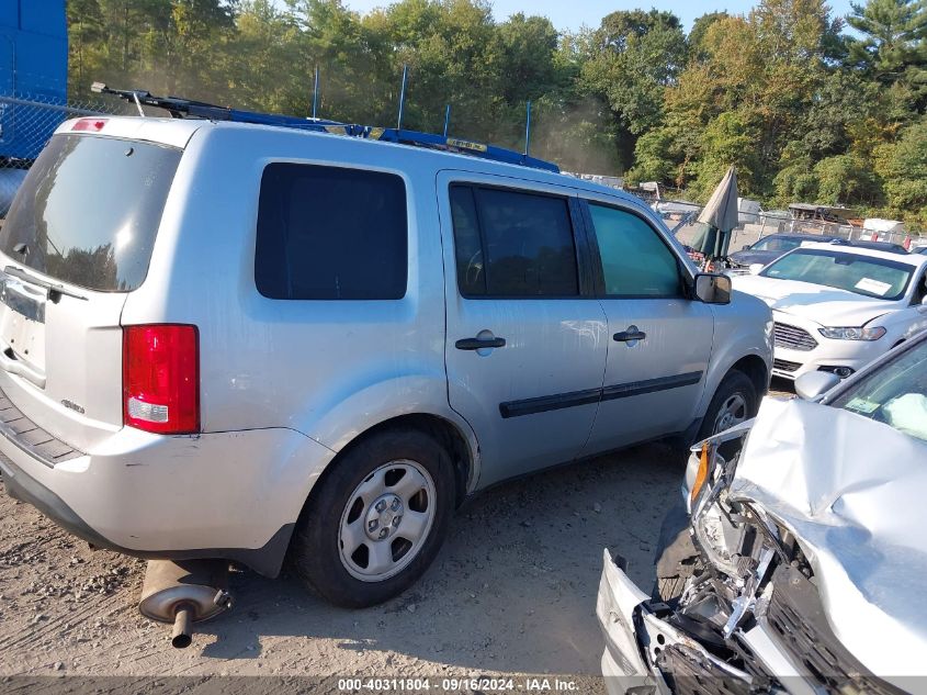 2012 Honda Pilot Lx VIN: 5FNYF4H27CB016426 Lot: 40311804