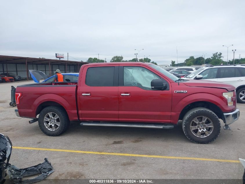 2015 Ford F150 Supercrew VIN: 1FTEW1CF6FKD77004 Lot: 40311836