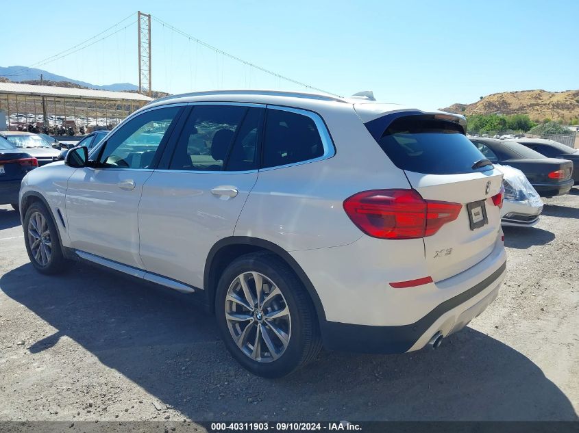 5UXTR7C56KLF23657 2019 BMW X3 Sdrive30I