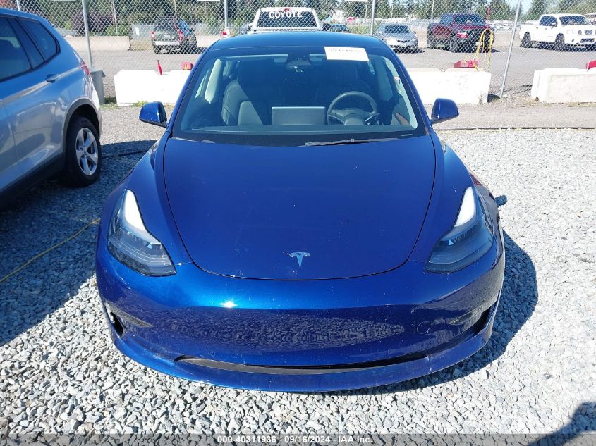 2022 TESLA MODEL 3 - 5YJ3E1EA6NF317506