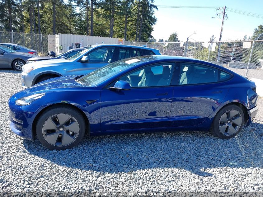 2022 Tesla Model 3 VIN: 5YJ3E1EA6NF317506 Lot: 40311936