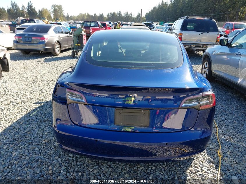 2022 Tesla Model 3 VIN: 5YJ3E1EA6NF317506 Lot: 40311936