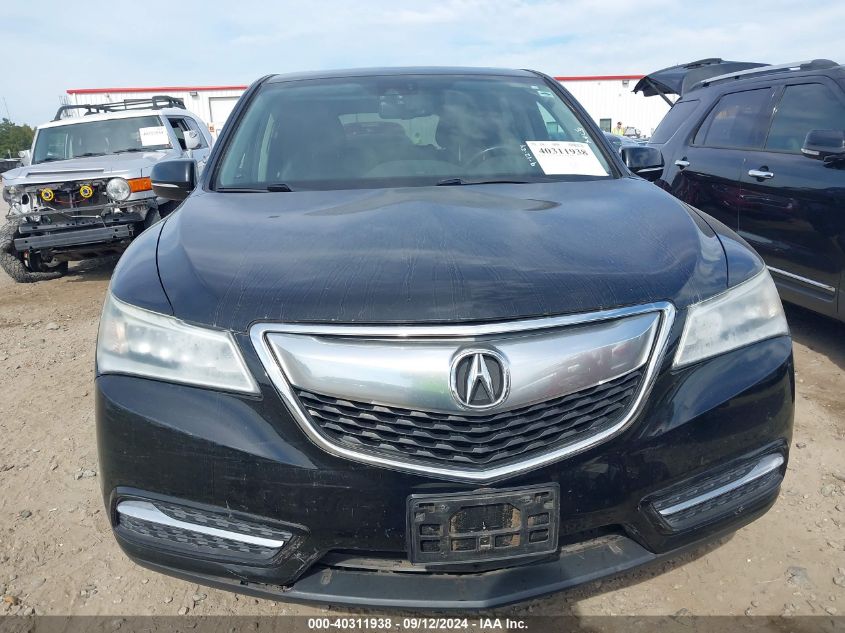 2014 Acura Mdx Technology VIN: 5FRYD3H40EB010468 Lot: 40311938