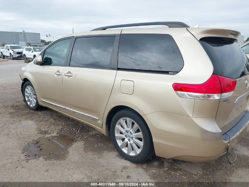 5TDYK3DC7DS321054 2013 Toyota Sienna Limited V6 7 Passenger