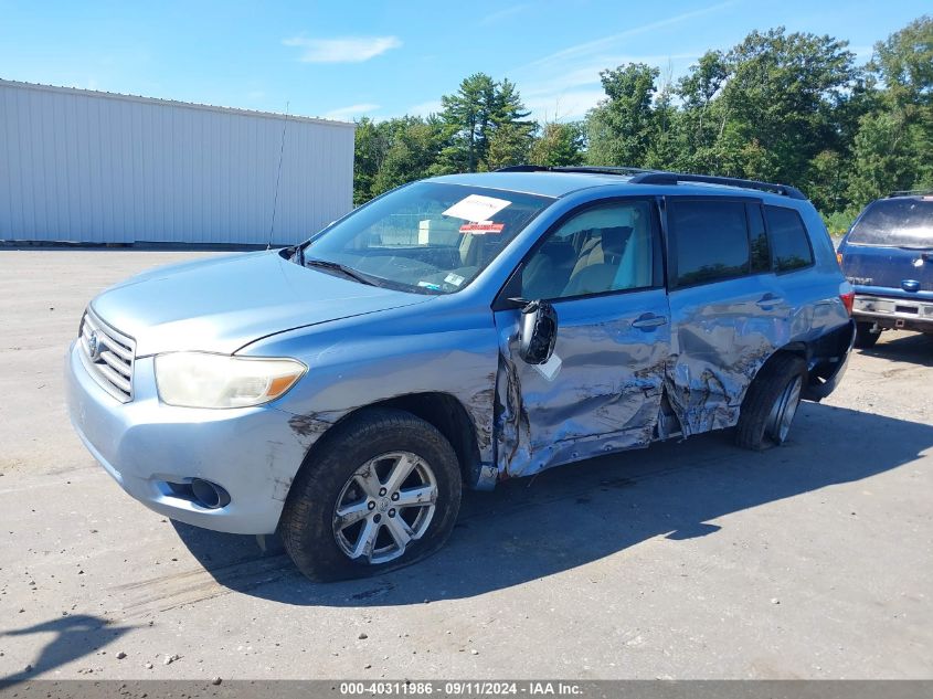 2008 Toyota Highlander VIN: JTEDS41A082009268 Lot: 40311986