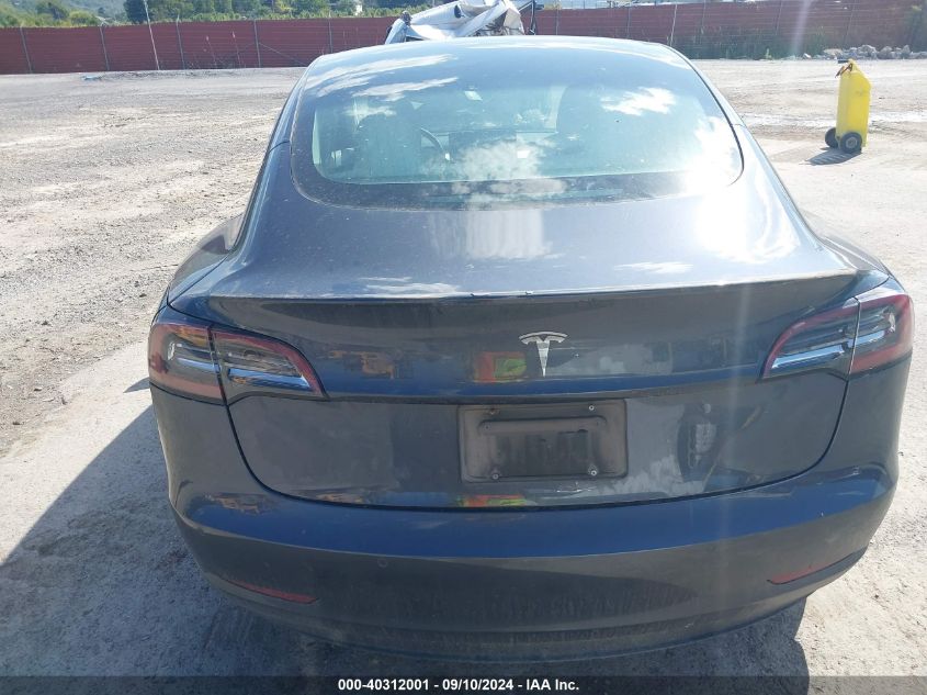 2019 Tesla Model 3 Long Range/Mid Range/Standard Range/Standard Range Plus VIN: 5YJ3E1EA3KF431538 Lot: 40312001