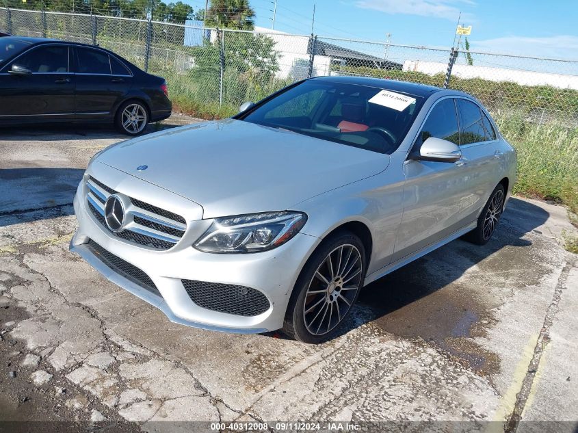 55SWF4KB0FU044989 2015 MERCEDES-BENZ C CLASS - Image 2