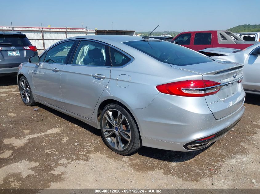 2017 FORD FUSION TITANIUM - 3FA6P0K93HR139557