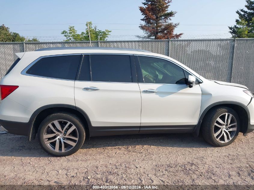 2017 Honda Pilot Touring VIN: 5FNYF6H91HB040317 Lot: 40312084