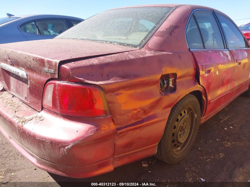 2001 Mitsubishi Galant Es V6/Gtz VIN: 4A3AA46H51E028366 Lot: 40312123