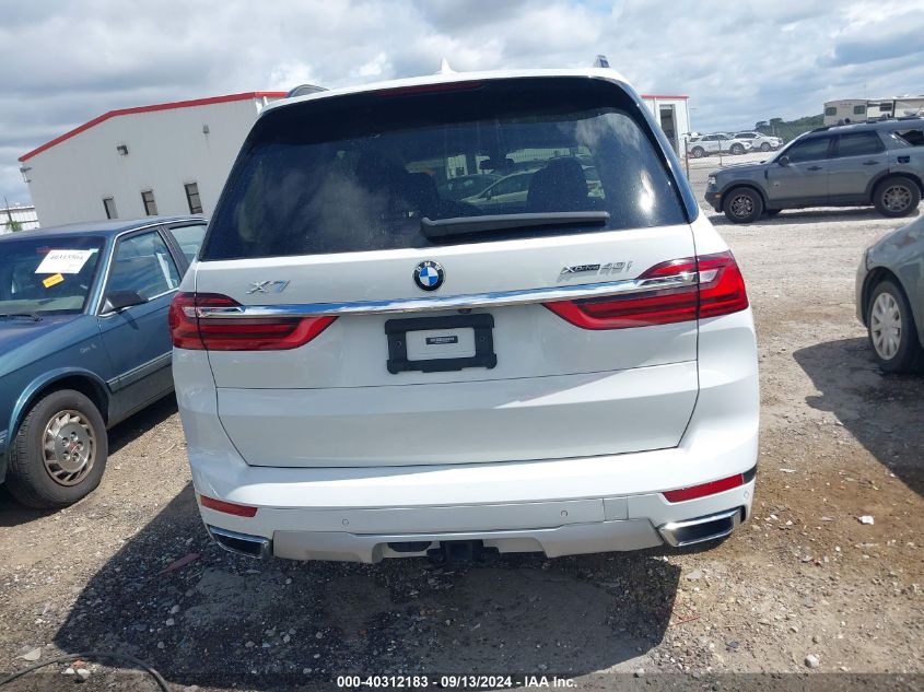 2021 BMW X7 xDrive40I VIN: 5UXCW2C04M9E59103 Lot: 40312183