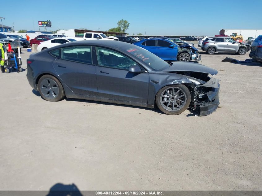 2021 Tesla Model 3 Standard Range Plus Rear-Wheel Drive VIN: 5YJ3E1EA2MF919494 Lot: 40312204