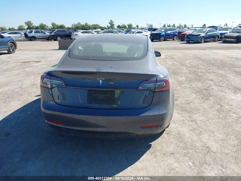 2021 Tesla Model 3 Standard Range Plus Rear-Wheel Drive VIN: 5YJ3E1EA2MF919494 Lot: 40312204