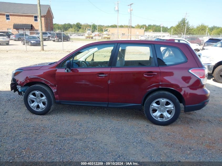 2018 Subaru Forester 2.5I VIN: JF2SJAAC0JG536798 Lot: 40312259