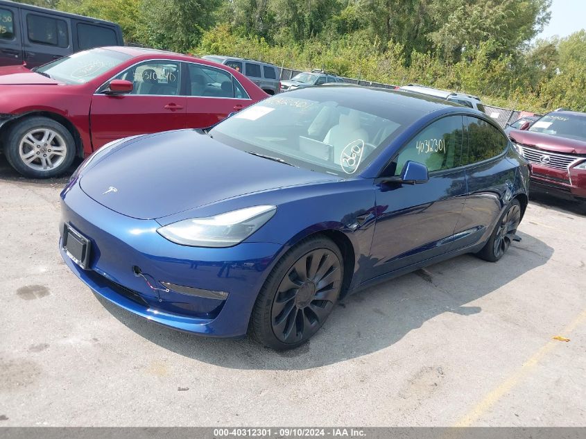 5YJ3E1ECXPF636928 2023 TESLA MODEL 3 - Image 2