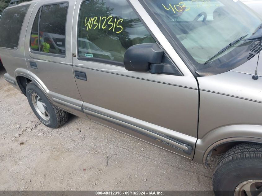 1999 Chevrolet Blazer Lt VIN: 1GNDT13W5X2154448 Lot: 40312315