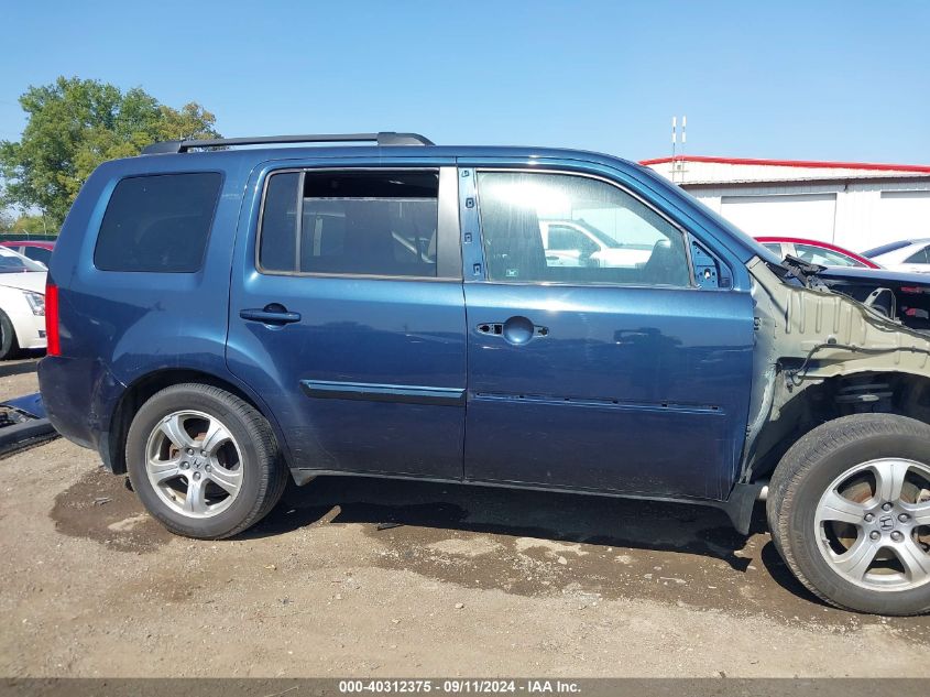 2012 Honda Pilot Ex-L VIN: 5FNYF4H58CB038347 Lot: 40312375